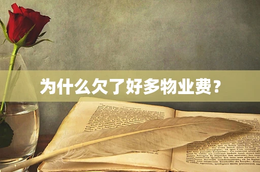 为什么欠了好多物业费？