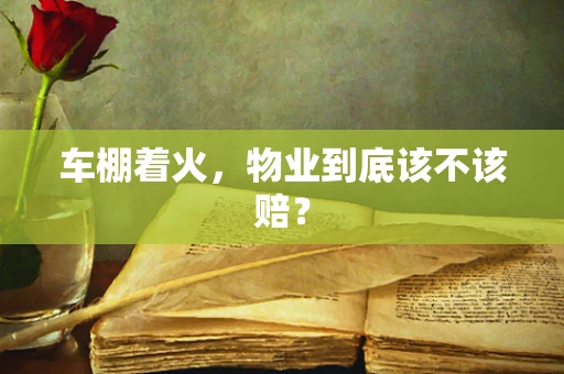 车棚着火，物业到底该不该赔？
