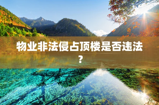 物业非法侵占顶楼是否违法？