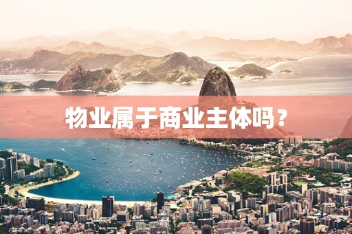 物业属于商业主体吗？