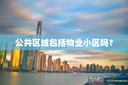 公共区域包括物业小区吗？