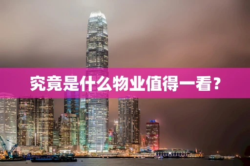 究竟是什么物业值得一看？