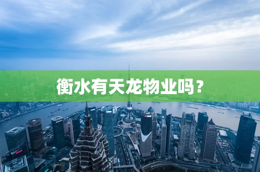 衡水有天龙物业吗？