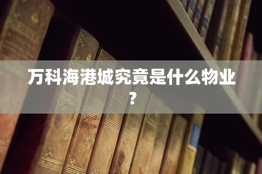 万科海港城究竟是什么物业？