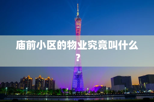 庙前小区的物业究竟叫什么？