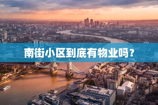 南街小区到底有物业吗？