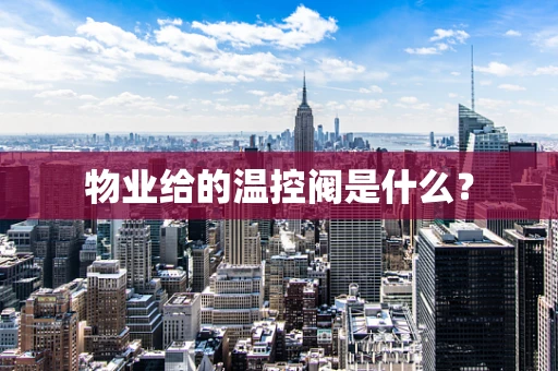物业给的温控阀是什么？