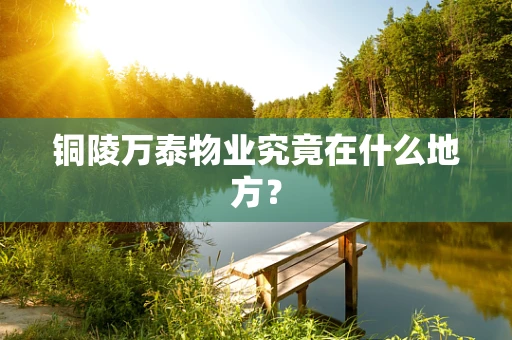 铜陵万泰物业究竟在什么地方？