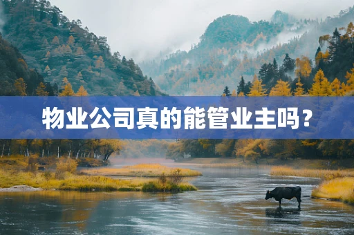 物业公司真的能管业主吗？