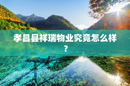 孝昌县祥瑞物业究竟怎么样？