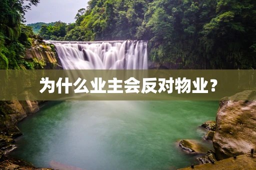 为什么业主会反对物业？