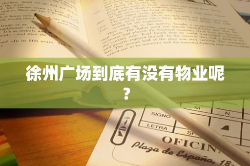 徐州广场到底有没有物业呢？